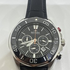 Men’s Rotary Aquaspeed Chronograph Watch Black And Silver