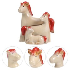  3 Pcs Garden Horse Figurines