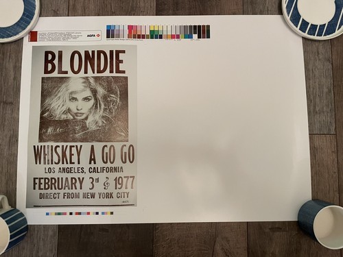 Blondie promo proof poster - blondie, for