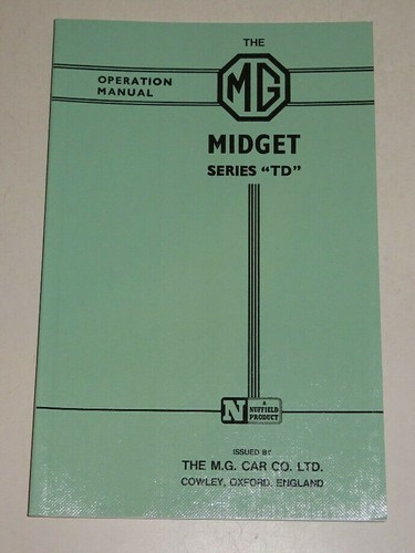 Operating instructions td - instructions,