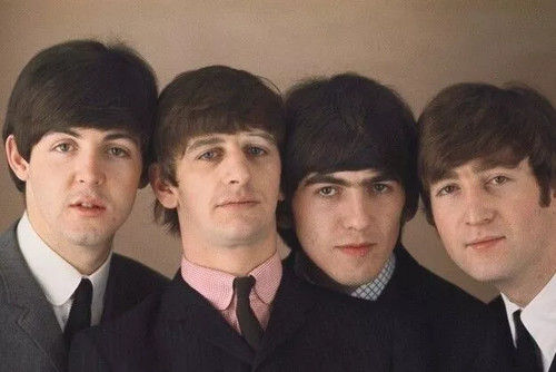 The beatles posing - the,