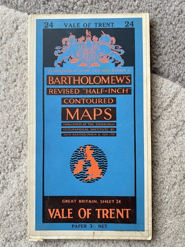 Bartholomew map vale of - map,