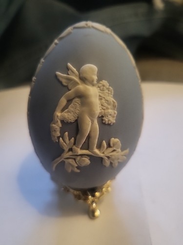 Wedgewood jasperware blue egg - wedgewood,