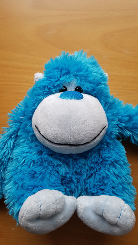 Large blue monkey soft - , plush
