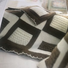Zadie & Lars, Knitting pattern for Throw & Cushion by Chris Dilley