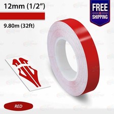 12mm PIN STRIPE Car Model Pinstriping Decals Adhesive TAPE Vinyl Stickers 1/2"