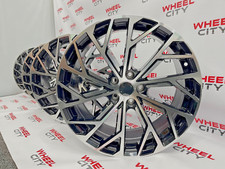 4x 20" Inch Audi Multi-Spoke Black Machined Alloy Wheels Audi A4/A5/A6/A7/Q5/Q7