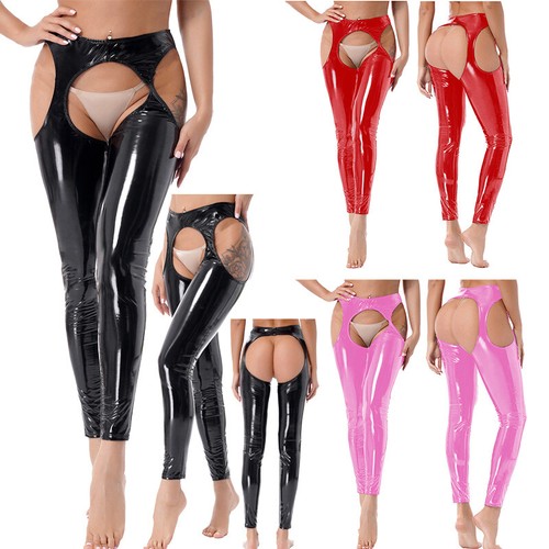 Women pvc leather hollow - uk,