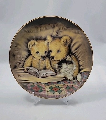 Bedtime story plate - "bedtime,