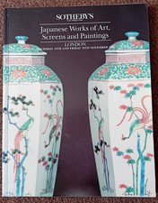 Sotheby's Japanese Works Of Art, Screens, Paintings Catalogue 15th November 1991