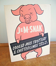 Vtg Butchers Shop Counter