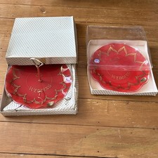 Vintage Glass Ruby Wedding Cake Stand And Plate