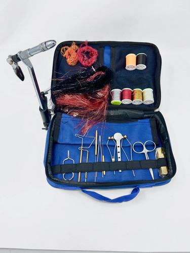 Fly tying kit - tying, in