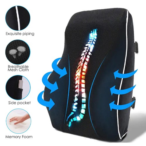 Lumbar support cushion memory - support,
