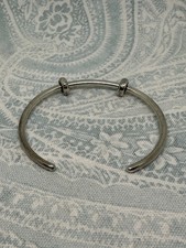 Authentic Trollbeads Silver Bangle with Stoppers TAGBO-00271 Size Small, New