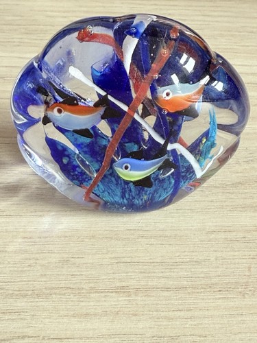 Art glass fish aquarium - glass,