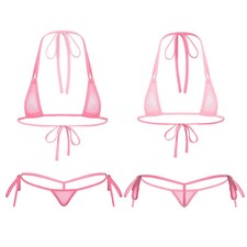 Women 2Pcs Lingerie Set Self