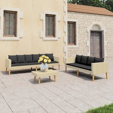 Garden Furniture Set Beige