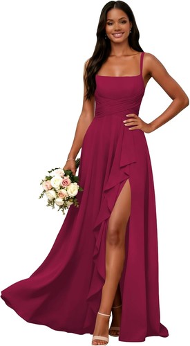 Long chiffon bridesmaid - long, dress