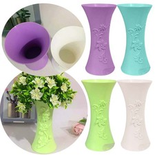 Plastic Embossment Vase Flower