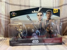 Disney Infinity 3.0 Star Wars: The Force Awakens Playset Rey & Finn Figures -New