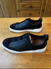 Zegna Triple Stitch Navy Blue