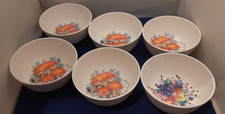 6x Vintage Melamine Bowls