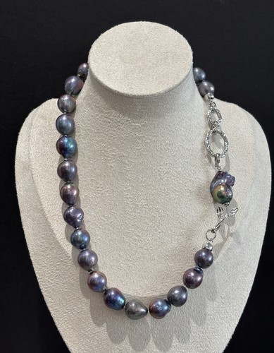 Peacock big baroque pearl - big,