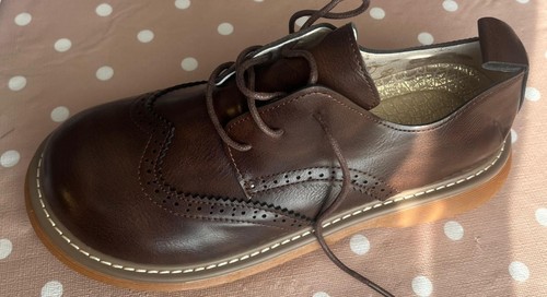 New brown lace up vintage - -, lace-up