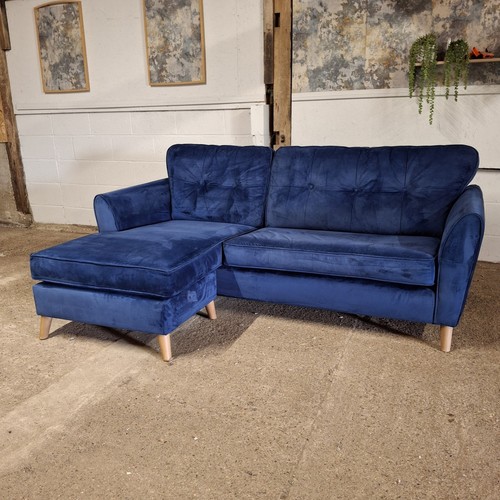 Dfs corner sofa navy blue - corner,