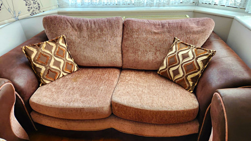 Dfs taupe brown - 2, seater