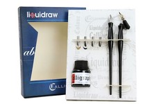 Liquidraw Calligraphy Pen Set With Black Ink Dip Pen Nibs Holder Gift Set CP400