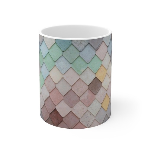 Ceramic mug pastel - 'pastel, roof