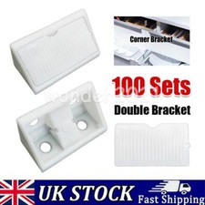 100* White Plastic Mini Corner