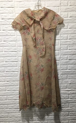 Vintage 1920s 30s floral - vintage,