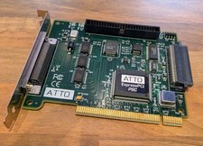 ATTO ExpressPCI 50p 68p Ultra Wide SCSI Card 0042-PCBX-002 For Apple Powermac G4