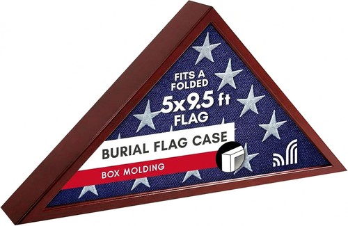 Triangular mahogany flag - triangular,