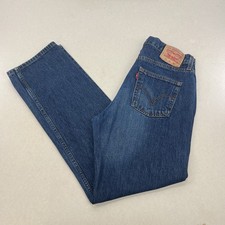 Levi’s 751 Jeans Mens Size W34 L32 Blue Denim Regular Straight Zip Fly