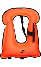 Inflatable Snorkel Vest Kayak Swimming Vest for Adults Inflatable Buoyancy Vest