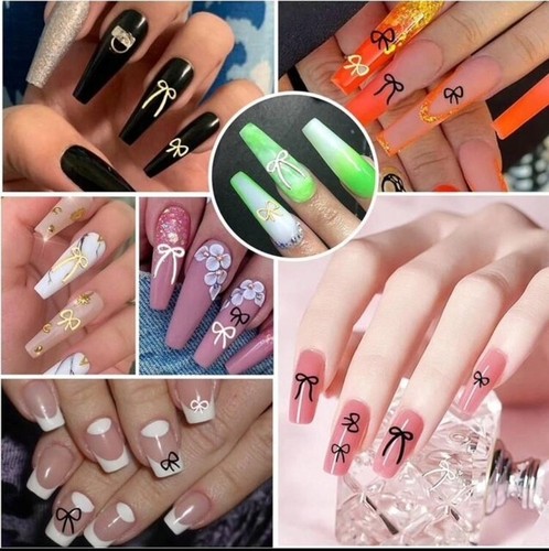 Nail art stickers - stickers, gold