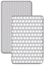 BABY 2-PACK FITTED COT SHEET