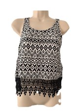 Women’s Back And White Vest