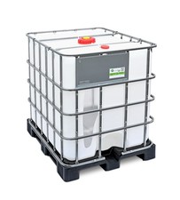 1000 LITRE RE BOTTLED IBC ON TIMBER PALLET WITH CDS DIP TUBE LIQUIDS WATER 