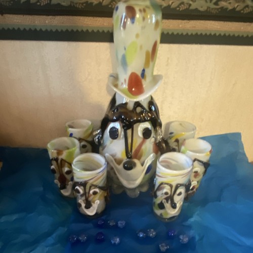 Hand blown multicolor glass - multicolor,