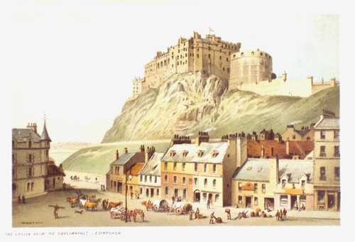 Old antique print - old,