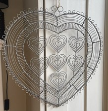 Large shabby Chic Wire Heart