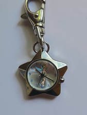 Disney Store Tinkerbell Fob Watch Star Keychain
