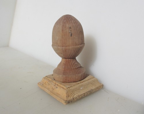 Retro wooden finial - wooden, end