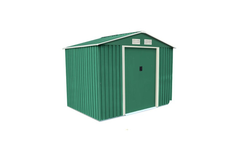 Metal shed with floor frame - with,