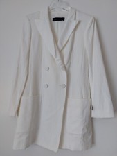 Zara Cream White Blazer Dress